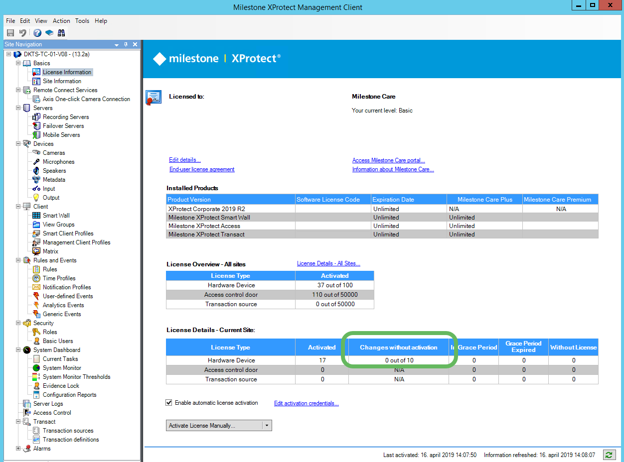 milestone xprotect essential license