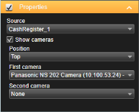 Registrierkasse mit Kamera verbinden in XProtect Smart Client.