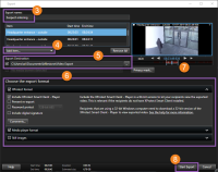 Specify the video export settings.