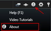 Ver la información de versión y plug-ins en XProtect Smart Client.