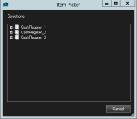 XProtect Smart Clientでトランザクションソースをビューに追加します。
