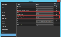 Adaptive streaming settings in XProtect Smart Client.