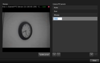 Editar nombre de valores preestablecidos PTZ en XProtect Smart Client.