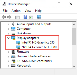 XProtect Smart Clientのハードウェア アクセラレーション - デバイス マネージャーを調べます。