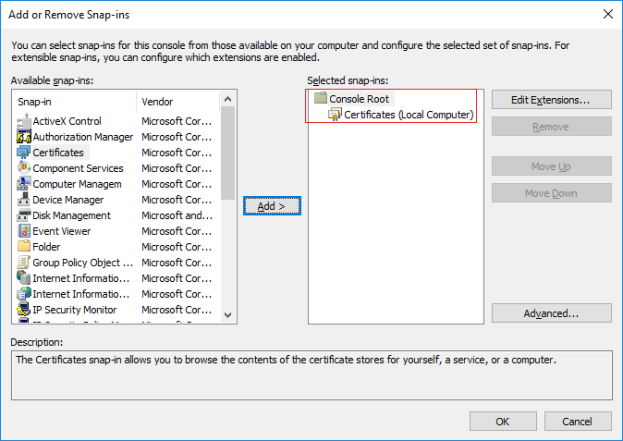 Creating and distributing certificates manually