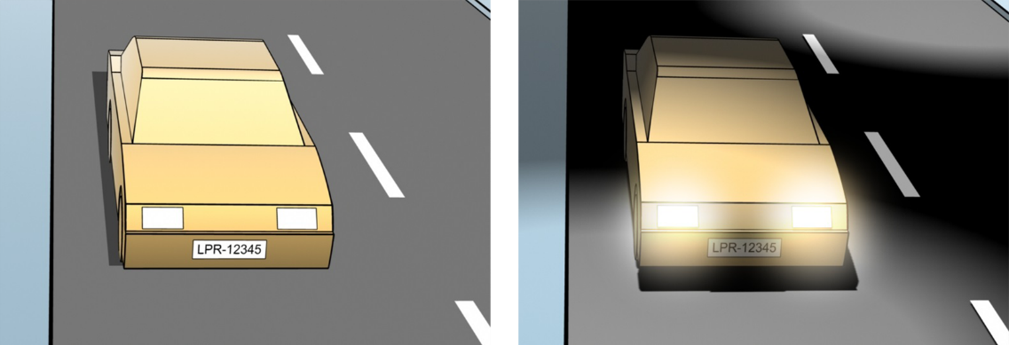 Examples of light conditions to consider when you capture and select snapshots.