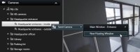 Envoyer une caméra vers la fenêtre flottante dans XProtect Smart Client.
