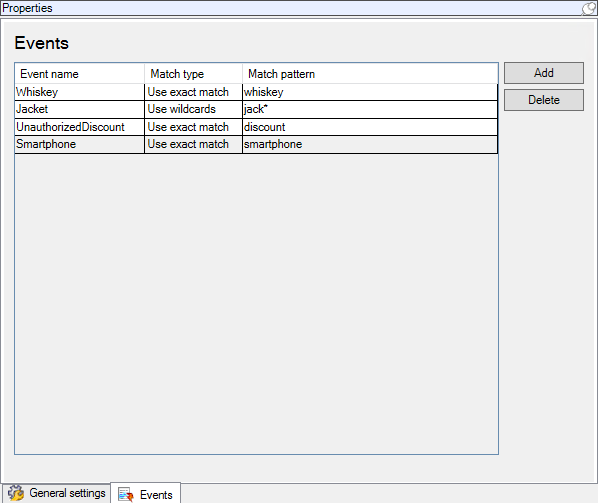 Define transaction events for XProtect Transact.