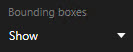 Show or hide bounding boxes while searching in XProtect Smart Client.