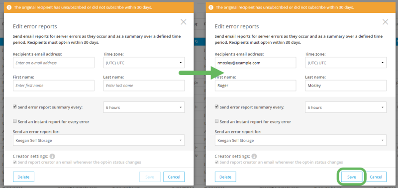 Manage notifications in Milestone Customer Dashboard