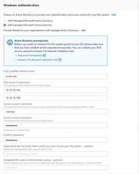 XProtect® on AWS: Provide user authentication and access control for your file system through self-managed MS Active Directory.