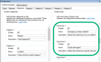 How enabling and defining incident data in Management Client looks like.
