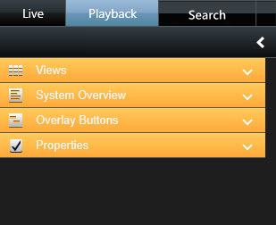 Access camera properties and overlay button properties in XProtect Smart Client.