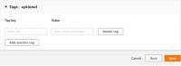 XProtect® on AWS: Add tags for your FSx share.