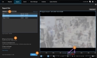Export video data on the Exports tab.