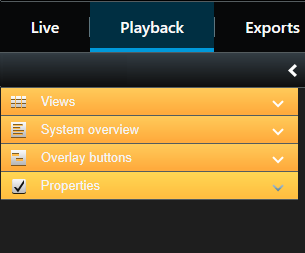 Access camera properties and overlay button properties in XProtect Smart Client.