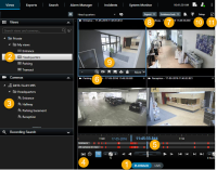 Overview of playback mode in XProtect Smart Client.