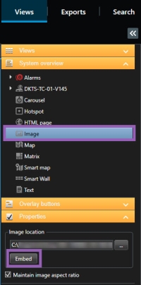 Lägg till bilder till vyer i XProtect Smart Client.