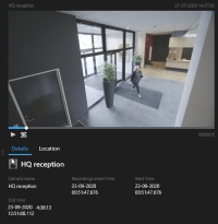 Förhandsvisa sökresultat i XProtect Smart Client.