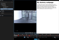 Lägg till webbsidor till vyer i XProtect Smart Client för att visa webbkontext bredvid videoflödet.