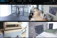 Eine Ansicht, die an ein bewegliches Fenster in XProtect Smart Client gesendet wird.