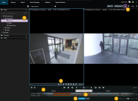 XProtect Smart Client - investigate recordings in playback mode.