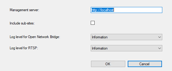 Replace the existing management server address from Configuration.