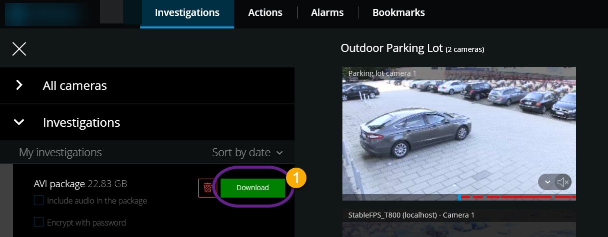 Prepare video export and download Prepare video export and download