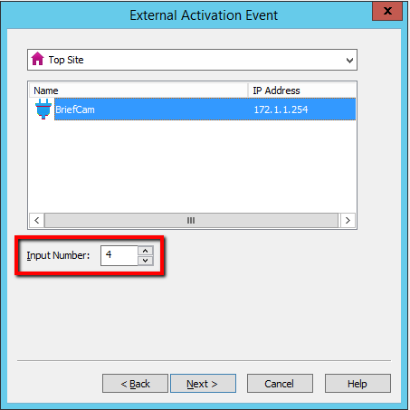 Indigovision input number.png