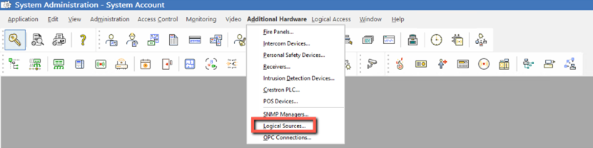 OnGuard Hardware menu.png