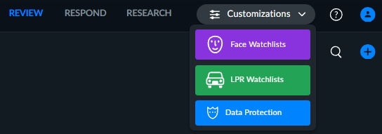 Customizations menu with tabs.png