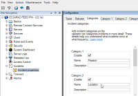 How defining incident categories in Management Client looks like.