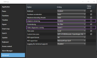 Adaptive streaming settings in XProtect Smart Client.