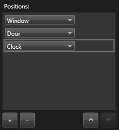 Positions in a patrolling profile.