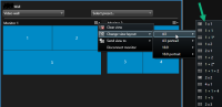 View layout of Smart Wall monitor.