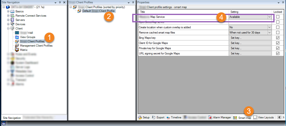 Enable Milestone Map Service