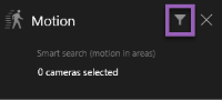 Search based on motion in XProtect Smart Client.