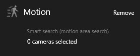 Search for motion in selected areas in XProtect Smart Client - part one.