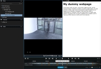 Add webpages to views in XProtect Smart Client to display web context next to video feeds.