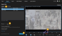 Export video data on the Exports tab.