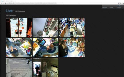 Přehled XProtect Web Client.