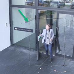 Přiblížení položky zobrazení kamery v XProtect Smart Client.