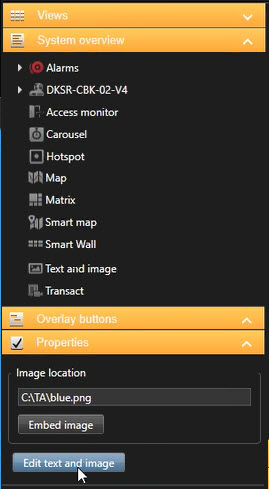 Bilder zu Ansichten hinzufügen in XProtect Smart Client.