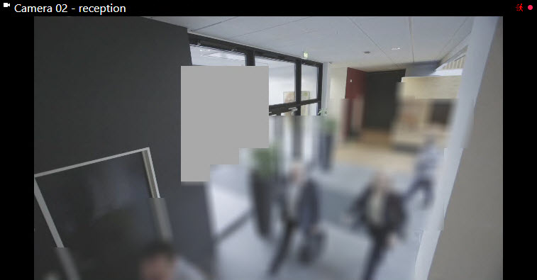 Размытые и затененные области в видеопотоке.