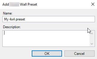 Add Smart Wall presets to your Smart Wall definition.