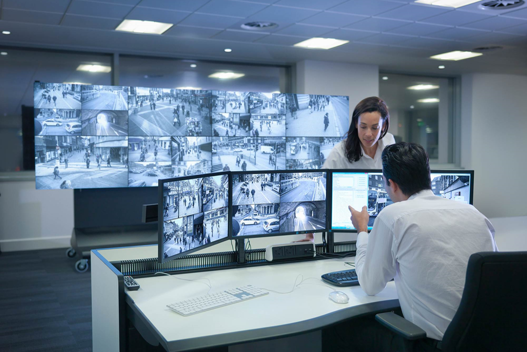 Illustratie van XProtect Smart Wall.
