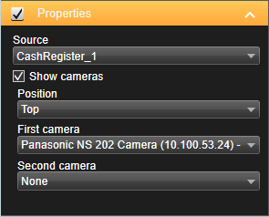 חבר קופה רושמת למצלמה ב- XProtect Smart Client.